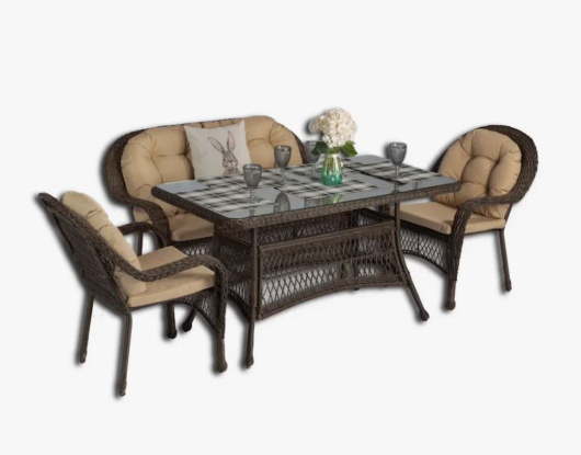 Обеденная группа Medison Lunch Set 2423 с подушками - купить за 73200.00 руб.