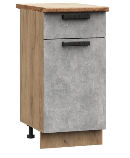 Шкаф нижний с 1 ящиком Бетоны ШН1Я 400 - купить за 4308.00 руб.