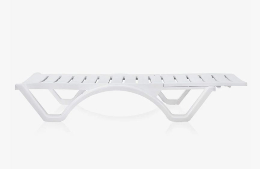 Шезлонг пластиковый «AQUA» АКВА арт. 595 - купить за 0.00 руб.