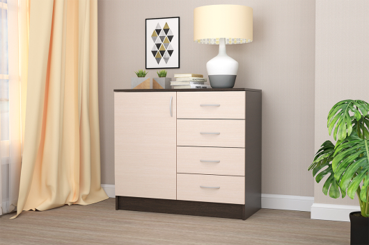 Комод 1 створка и ящики Кэт 7 - купить за 7613.00 руб.