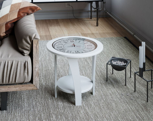 Стол журнальный Эстет Белое дерево/Белый жемчуг - купить за 3818.00 руб.