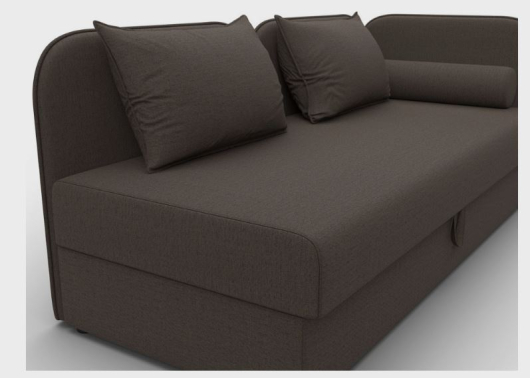 Тахта Лига-094 рогожка Амур 05 коричневый - купить за 41990.00 руб.