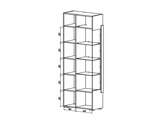 Шкаф-витрина Куба 1701.М3 - купить за 0.00 руб.