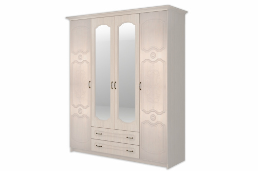 Шкаф 4-х дверный с зеркалом Эдем - купить за 37774.0000 руб.