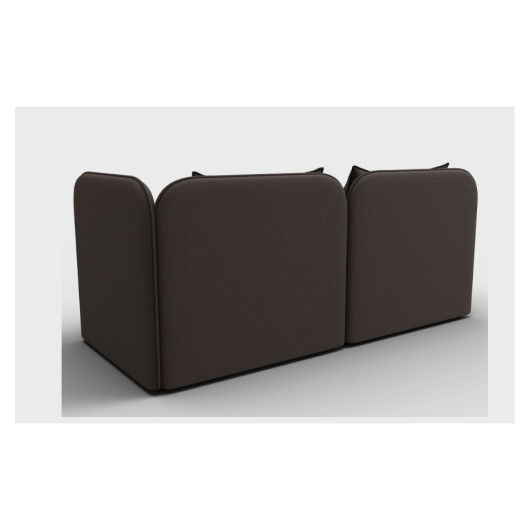 Тахта Лига-094 рогожка Амур 05 коричневый/Амур 02 бежевый - купить за 41990.00 руб.