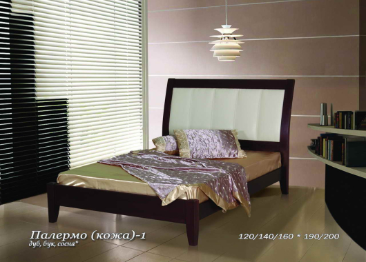 Кровать  Палермо (кожа) - купить за 33600.0000 руб.