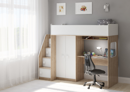 Кровать-чердак Легенда A605.3 - купить за 35650.00 руб.