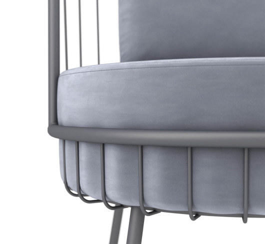 Диван SHT-SF8 стальной серый / графит муар - купить за 33984.00 руб.