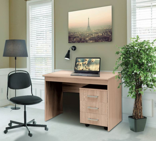 Стол письменный с выкатной тумбой - купить за 0.00 руб.