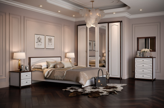 Спальня Сицилия КМК 0852 (вариант 2) - купить за 163829.00 руб.