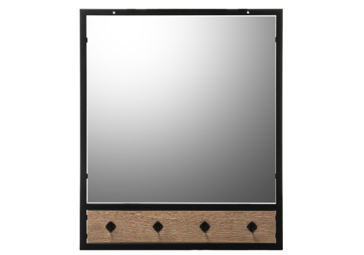 Настенная вешалка Персей дуб велингтон / черный матовый - купить за 6380.00 руб.