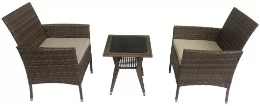 Комплект мебели из ротанга "VIRGINIYA BALCONY SET NEW" арт.78296 - купить за 25050.00 руб.