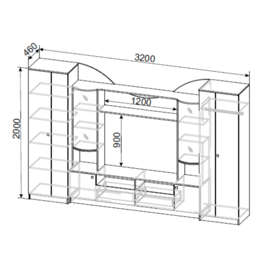 Стенка МГС 8 - купить за 0.00 руб.