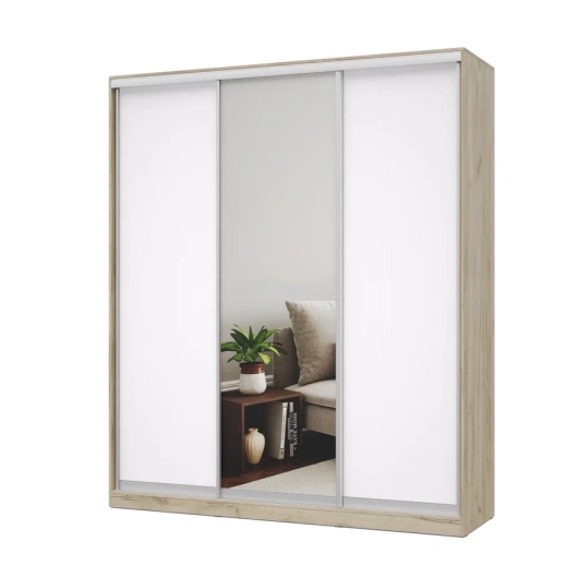 Шкаф-купе Роланд Р202 Серый дуб/Белый - купить за 33254.00 руб.