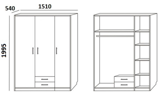 Шкаф 3-х дверный 5.14 Село - купить за 0.00 руб.