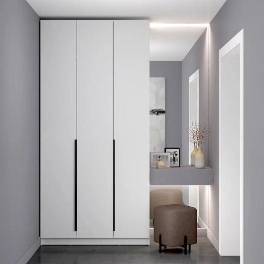 Шкаф 3-х дверный 67.12 Брандо ЛДСП/ЛДСП Белый - купить за 18232.00 руб.