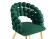 Стул на металлокаркасе Ball green / gold - купить за 14990.00 руб.