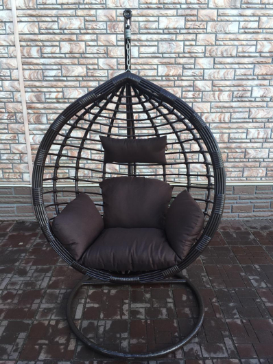 Подвесное кресло из искусственного ротанга МД-203 big braun - купить за 16800.00 руб.