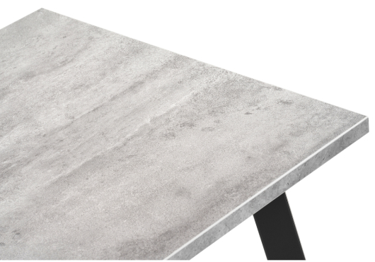 Обеденная группа Эделин бежевый / бетон / черный матовый - купить за 22840.00 руб.