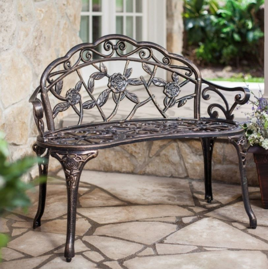Скамейка садовая Античная роза - купить за 16650.00 руб.