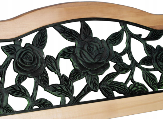 Садовая чугунная скамья Садовая роза - купить за 12300.00 руб.