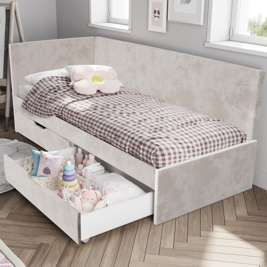 Кровать Лео КР-49 миндаль - купить за 23881.00 руб.