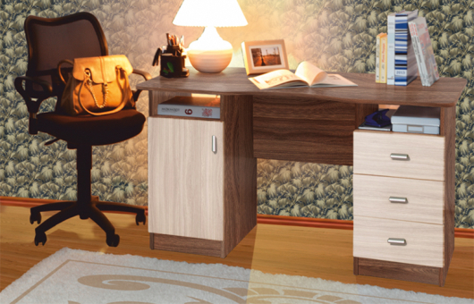 Стол письменный 2-х тумбовый - купить за 0.00 руб.