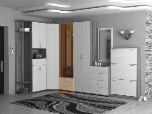 Тумба с вешалкой прихожая №18 - купить за 2350.00 руб.