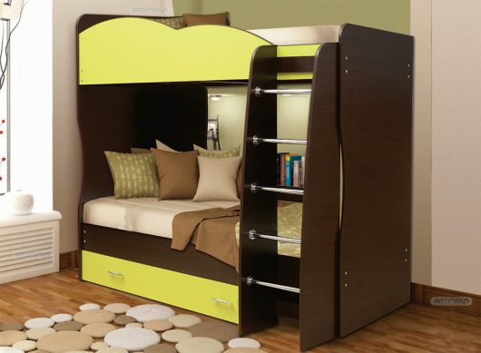 Кровать детская двухъярусная Юниор 2.1 - купить за 21378.00 руб.