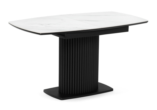 Керамический стол Фестер 1400 белый мрамор / черный - купить за 54850.00 руб.