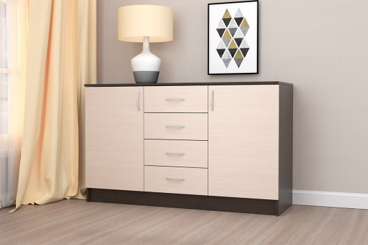 Комод 2 створки и ящики Кэт 7 - купить за 9468.00 руб.