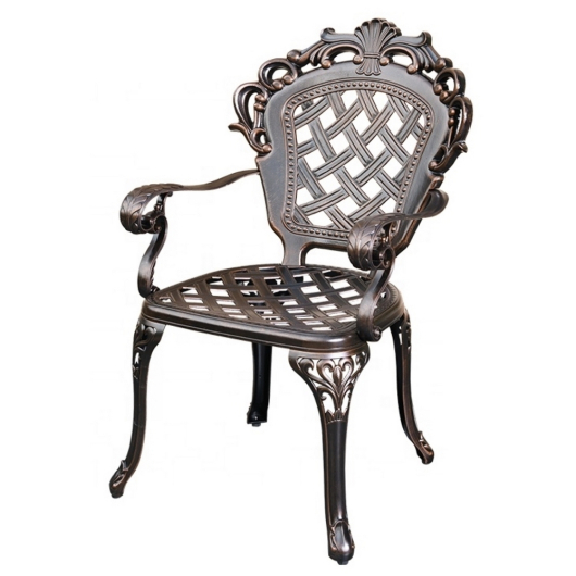 Комплект из литого алюминия стол квадратный АДОНИС "ADONIS" 90х90 арт.6120 + 4 кресла ФИНЛЯНДИЯ "FINLAND" арт.74274-4 - купить за 95250.00 руб.