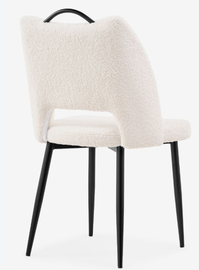 Стул на металлокаркасе Barton beige / black - купить за 6370.00 руб.