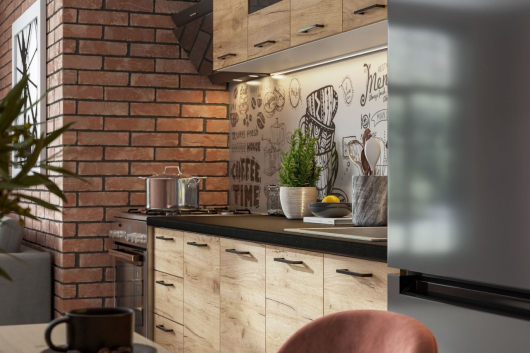 Кухня Аризона 2 м + стол обеденный дуб золотой - купить за 0.00 руб.