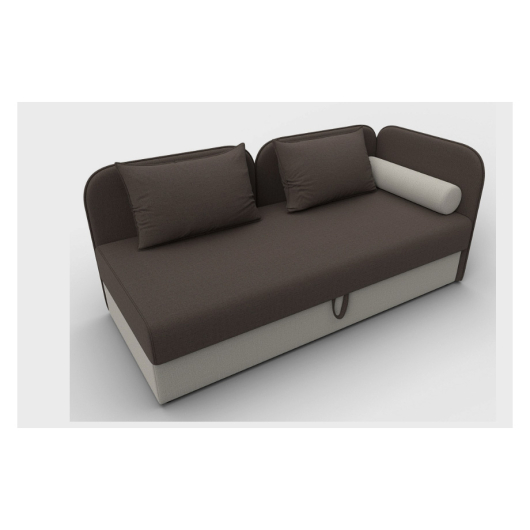 Тахта Лига-094 рогожка Амур 05 коричневый/Амур 02 бежевый - купить за 41990.00 руб.