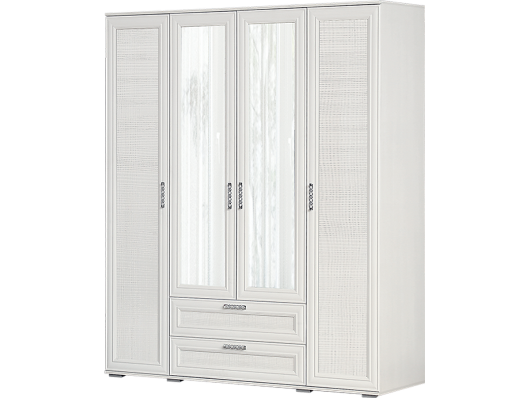 Шкаф 4-х дверный с ящиками №26 Корвет Люкс - купить за 54107.00 руб.