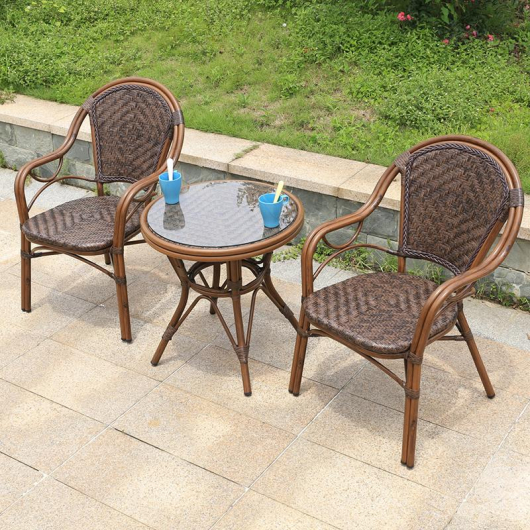 Кофейный набор Стол из искусственного ротанга D60 БАМБУК арт.2014 - купить за 38550.00 руб.