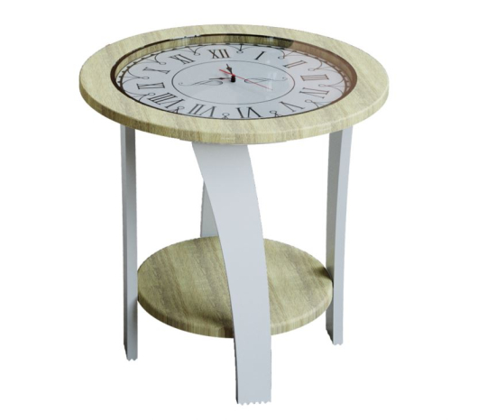 Стол журнальный Эстет Дуб сонома/Белый жемчуг - купить за 3025.00 руб.