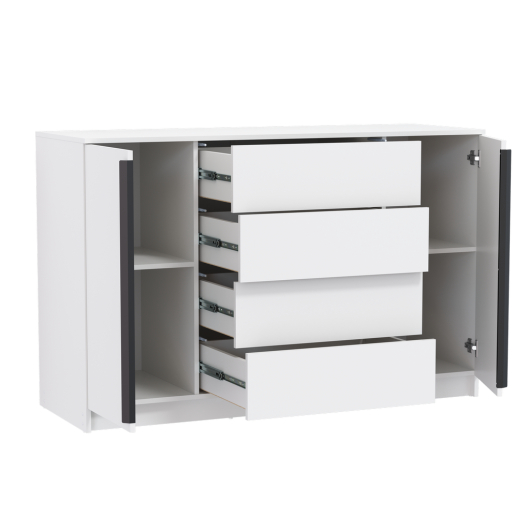 Комод 67.11 Брандо ЛДСП/ЛДСП Белый - купить за 14317.00 руб.