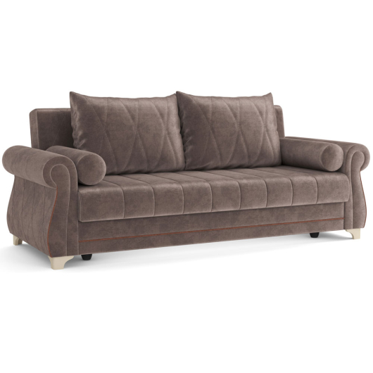 Диван Порто М велюр тенерифе стоун / велюр тенерифе шоколад - купить за 59921.00 руб.