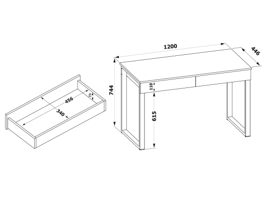 Письменный стол СПМ-302 - купить за 0.00 руб.