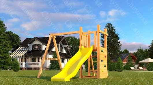 Детская площадка Савушка Мастер 6 с качелями - купить за 42300.00 руб.
