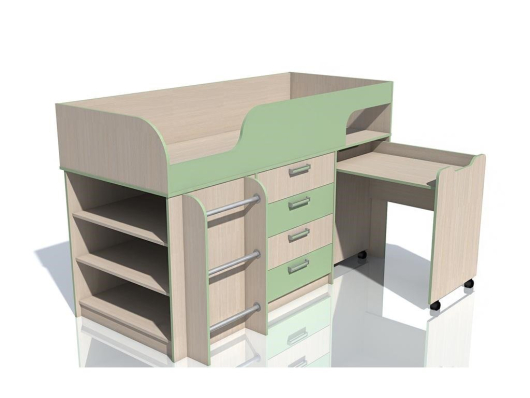 Кровать Рико с выкатным столом НМ 011.56 М - купить за 23141.0000 руб.