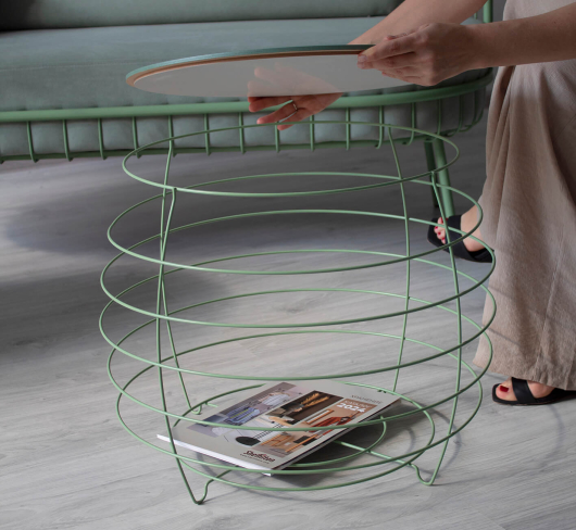 Столик журнальный SHT-CT77 бразо / мятный - купить за 4284.00 руб.