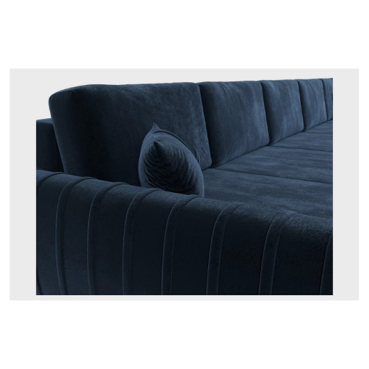 Диван Лига-057 МегаЛонг велюр TOWER 13 синий - купить за 181990.00 руб.