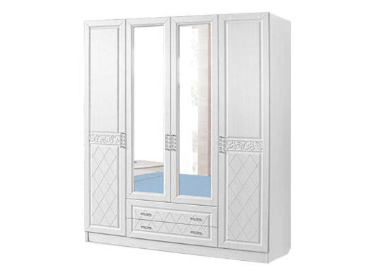 Шкаф 4-х дверный с ящиками Флоренция - купить за 53529.00 руб.