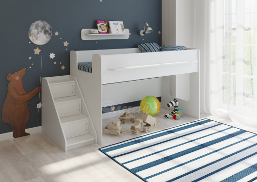 Детская кровать Легенда 23.2 белая - купить за 25190.00 руб.