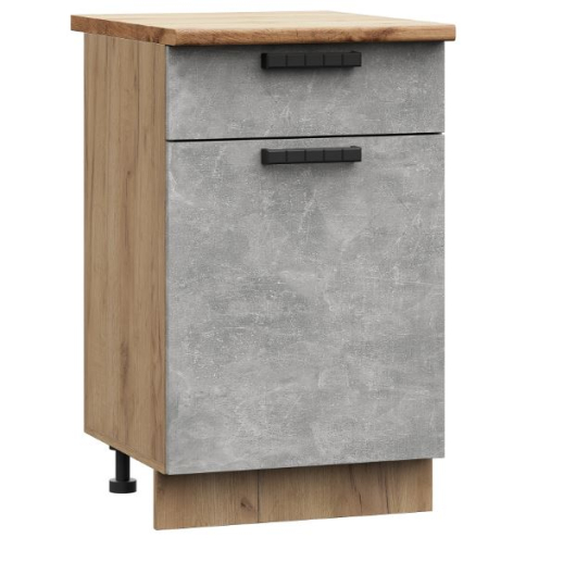 Шкаф нижний с 1 ящиком Бетоны ШН1Я 500 - купить за 4140.00 руб.