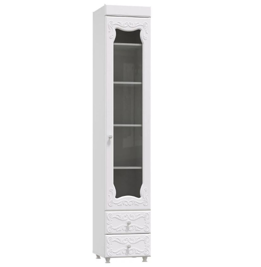 Пенал Италия (410) дверь+ящики ИТ-31 со стеклом - купить за 13585.00 руб.