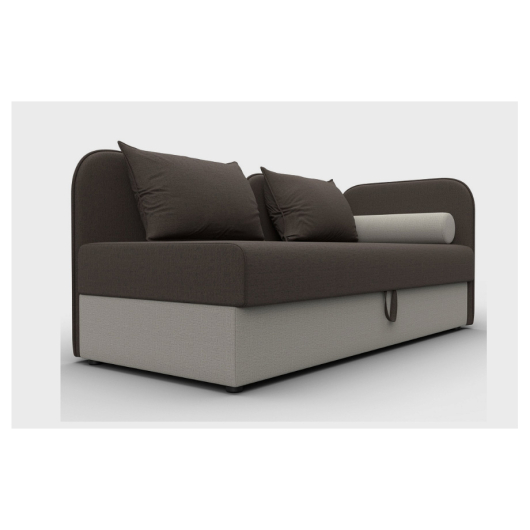 Тахта Лига-094 рогожка Амур 05 коричневый/Амур 02 бежевый - купить за 41990.00 руб.